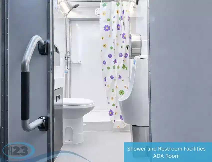 Shower Trailer Rental: Modular Dining Room Rental equipment reference